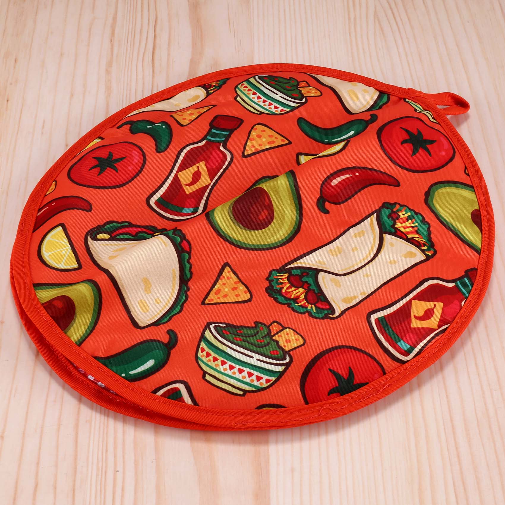 Tortilla Warmer Cloth - ABRE-12인치 부리토용 천 가방, 휴대용 또띠아