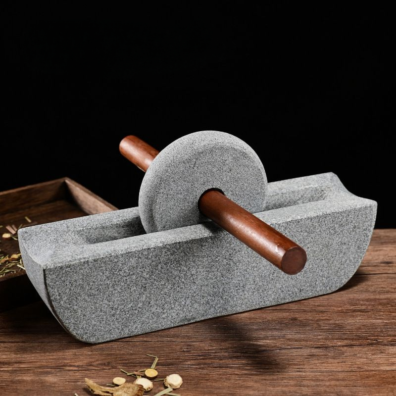 Mortar Pestle Granite - 홈 중국 스타일 밀 그라인더 세트