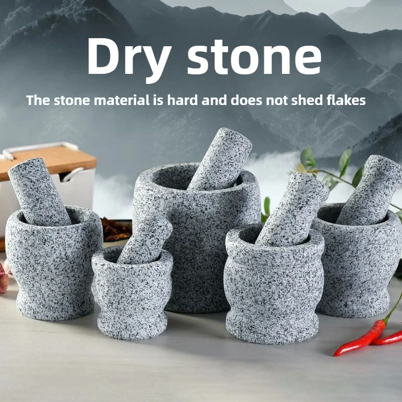 Mortar Pestle Granite - 가정용 상업용 화강암 마늘 분쇄기, 전통