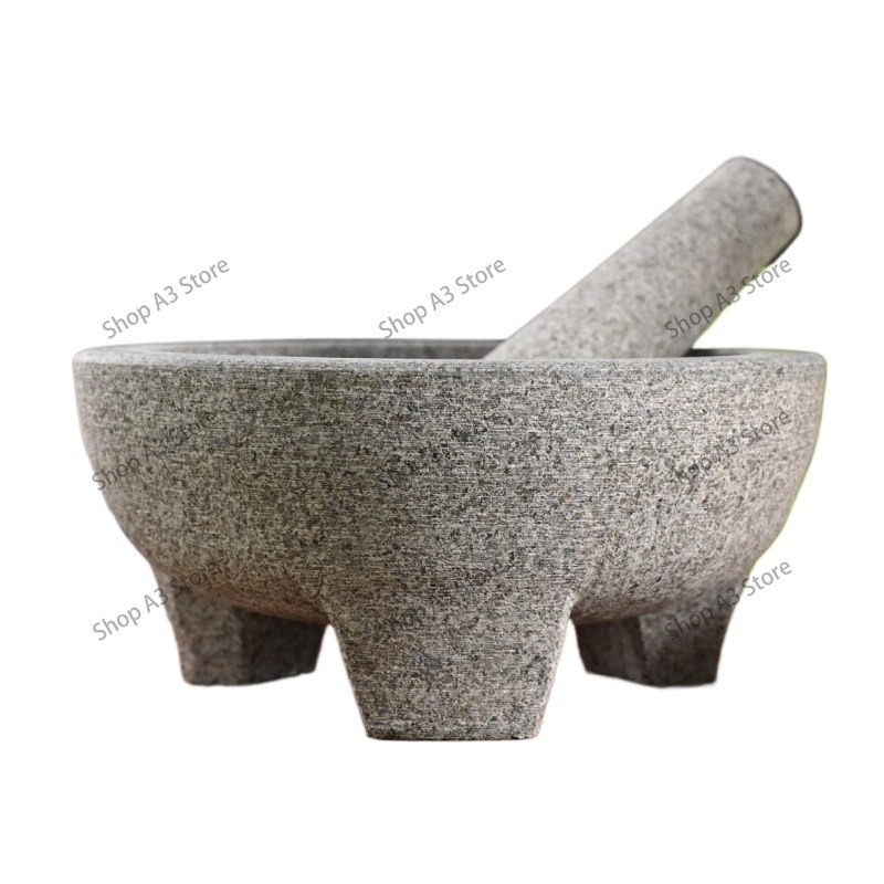 천연석 화강암 재질의 향신료, 조미료, 페이스트, 과카 - Mortar Pestle Granite 리뷰 및 가격