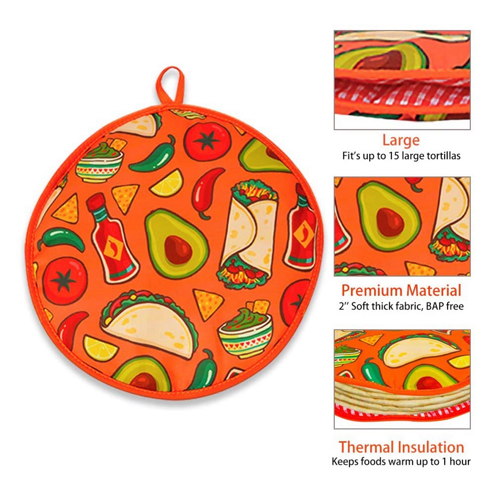 ABJI-2Pcs 부리토용 12인치 천 가방, 휴대용  - Tortilla Warmer Cloth 리뷰 및 가격