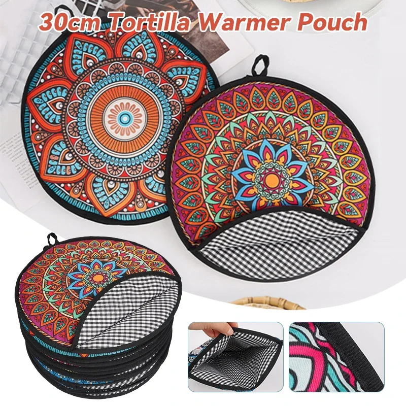 휴대용 30cm 토르티야 워머 파우치 내열성 재사용 가 - Tortilla Warmer Cloth 리뷰 및 가격