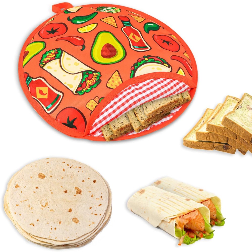 휴대용 30cm 토르티야 워머 파우치 내열성 재사용 가 - Tortilla Warmer Cloth 리뷰 및 가격