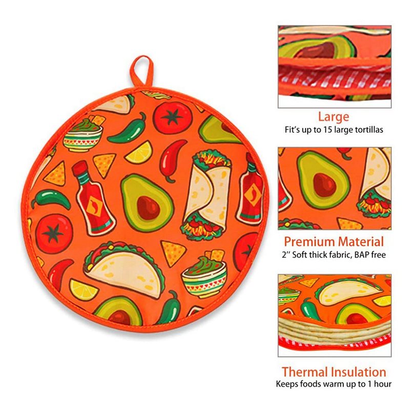 CQMF-4Pcs 부리토용 12인치 천 가방, 휴대용  - Tortilla Warmer Cloth 리뷰 및 가격