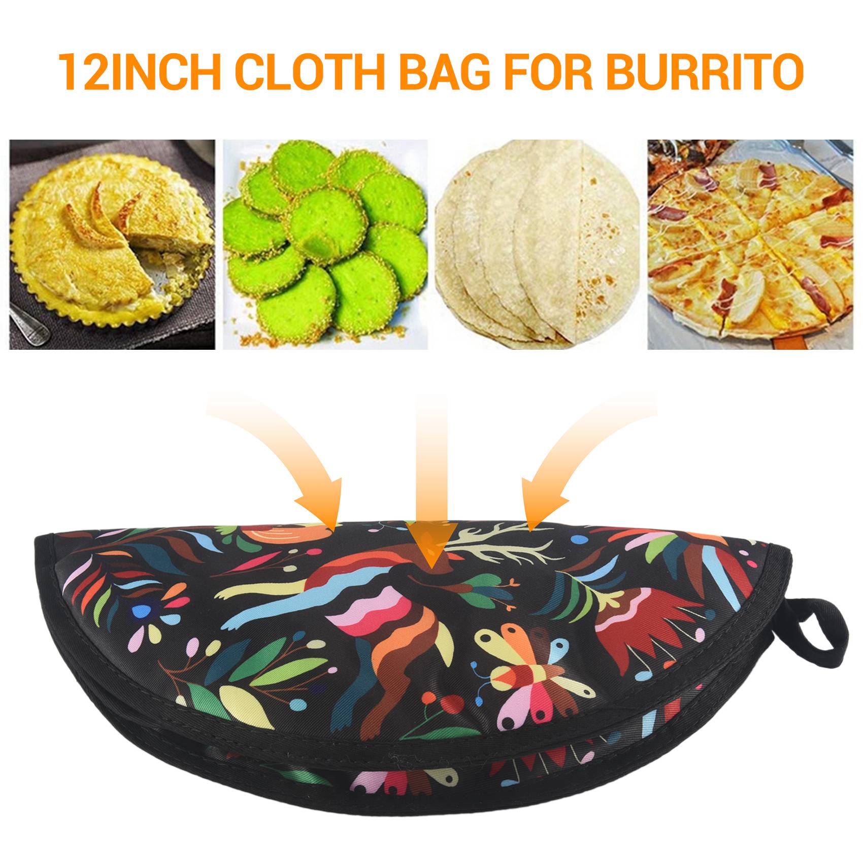텍수 12인치 부리토용 천 가방, 휴대용 또띠아 워머  - Tortilla Warmer Cloth 리뷰 및 가격