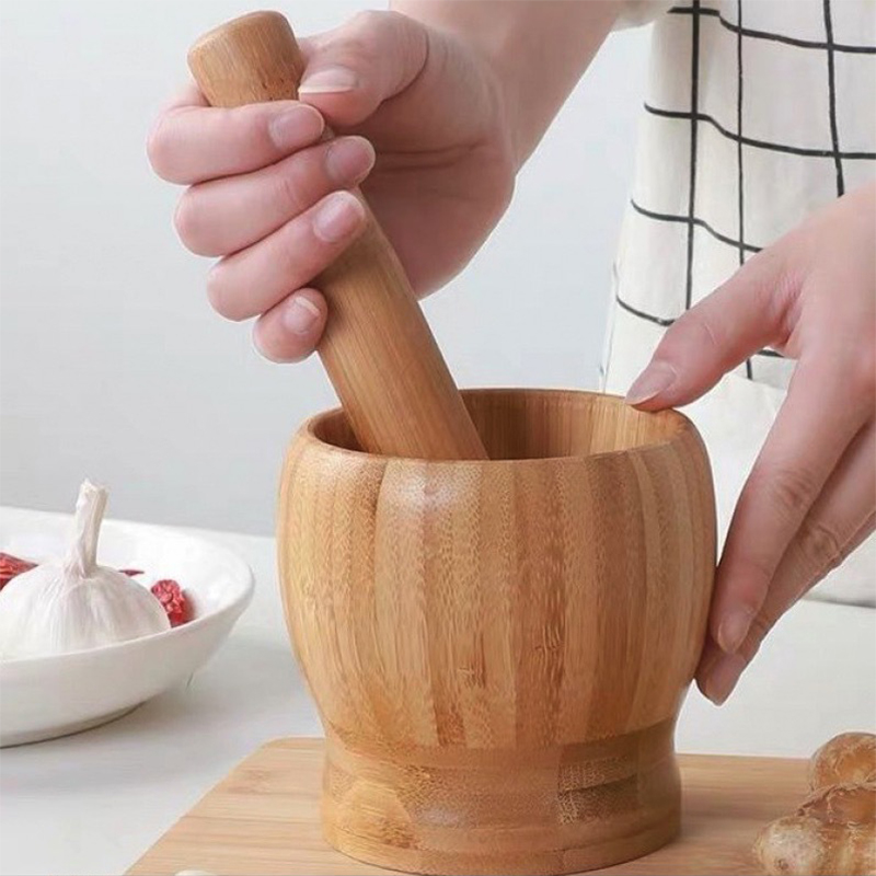 주방 전통 나무 절구와 공이 세트, 나무 향신료 후추  - Mortar Pestle Granite 리뷰 및 가격